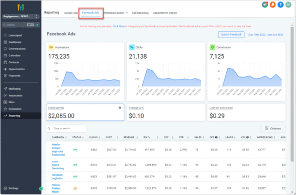 Google / Facebook Ads Reports